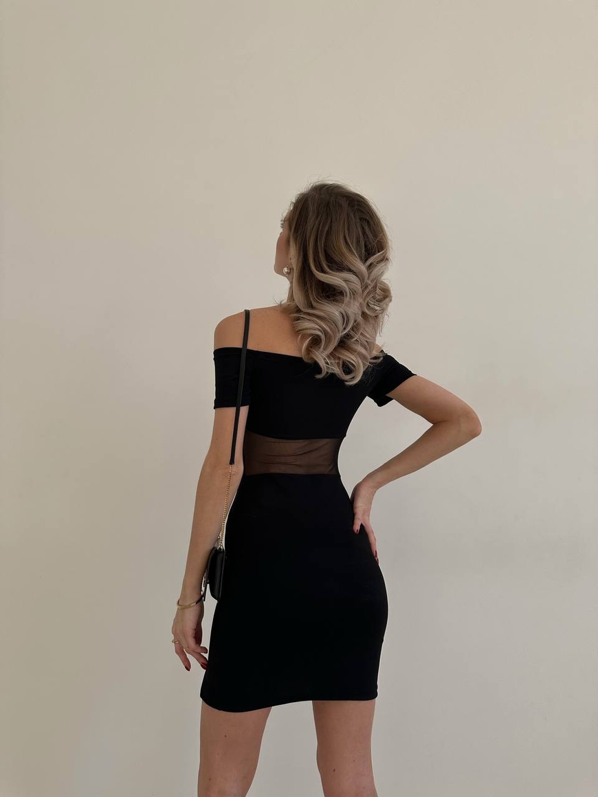 Вишукана сукня чорна 527-1 фото